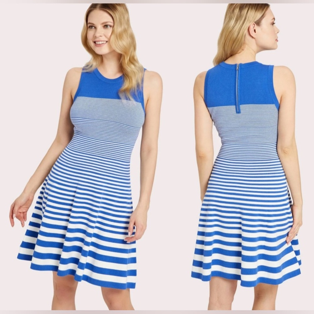 NWT Milly Horizontal Texture Fit And Flare Dress size XL